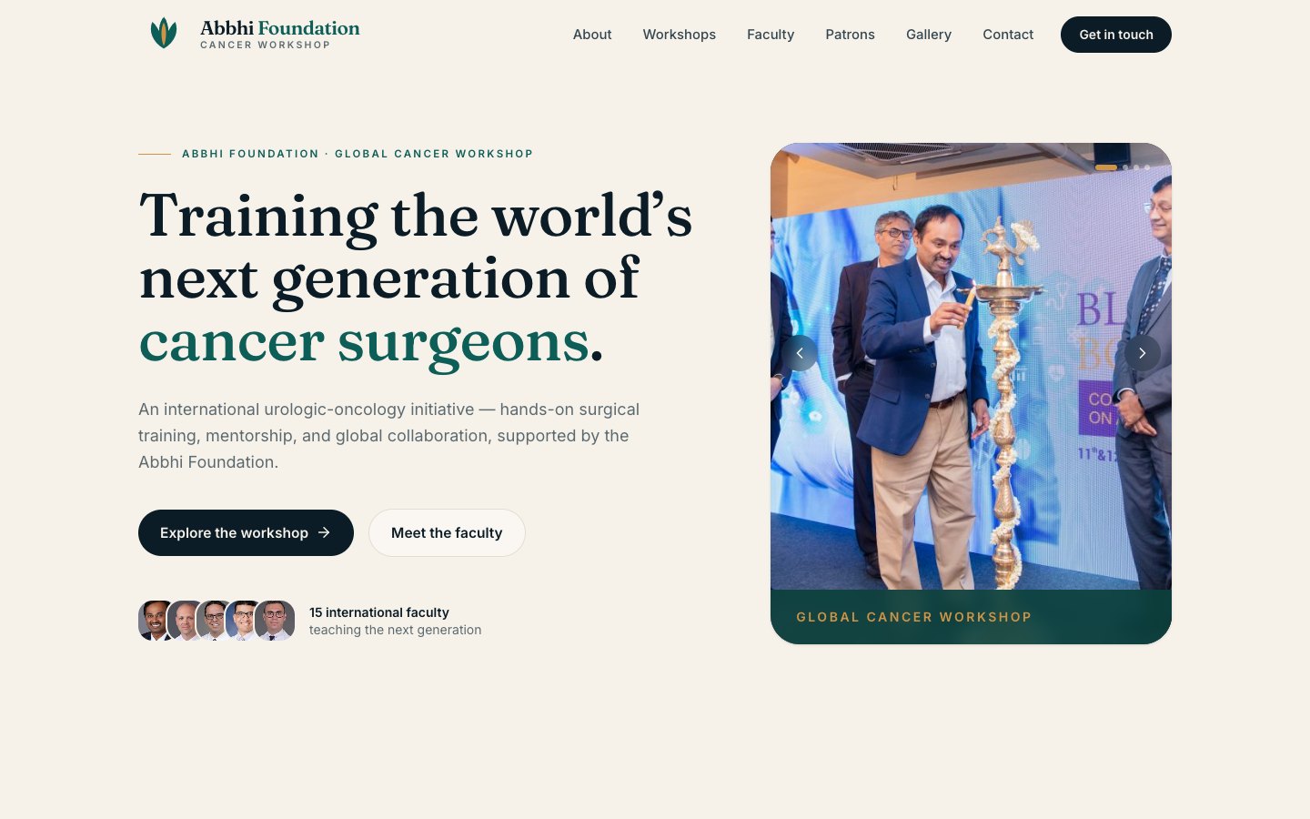 Global Cancer Workshop hero