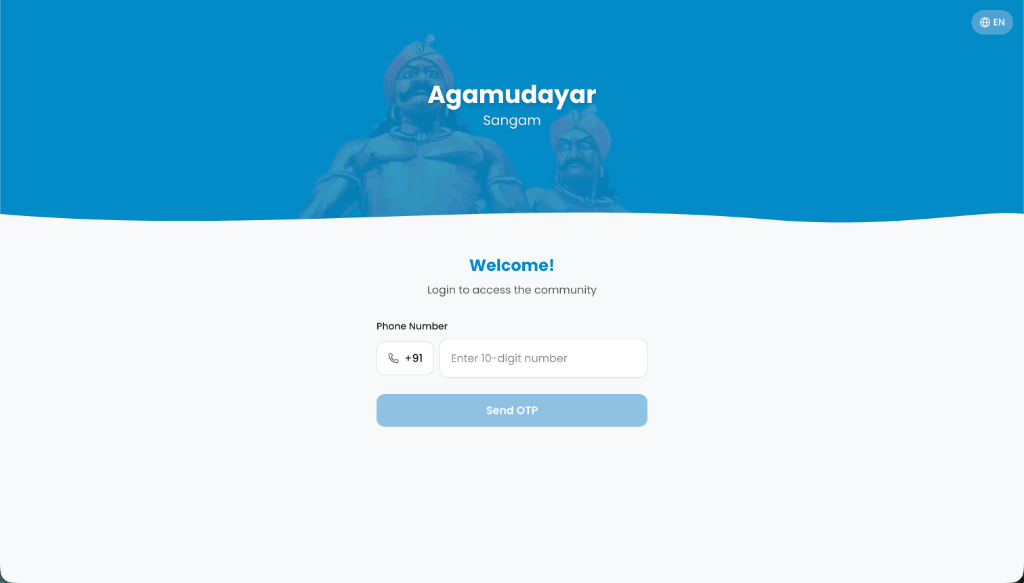 Welcome & OTP Login