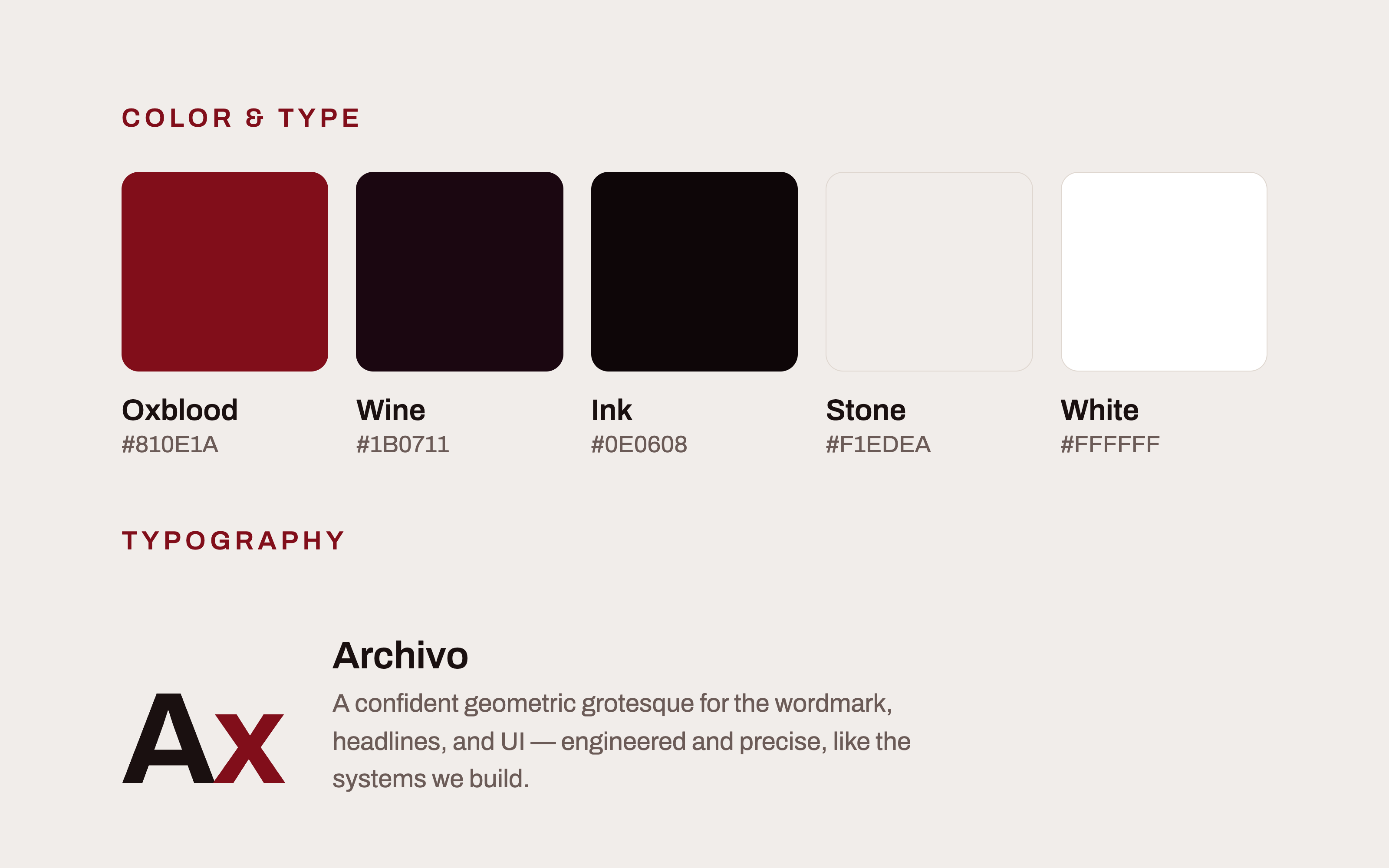 Color Palette & Typography
