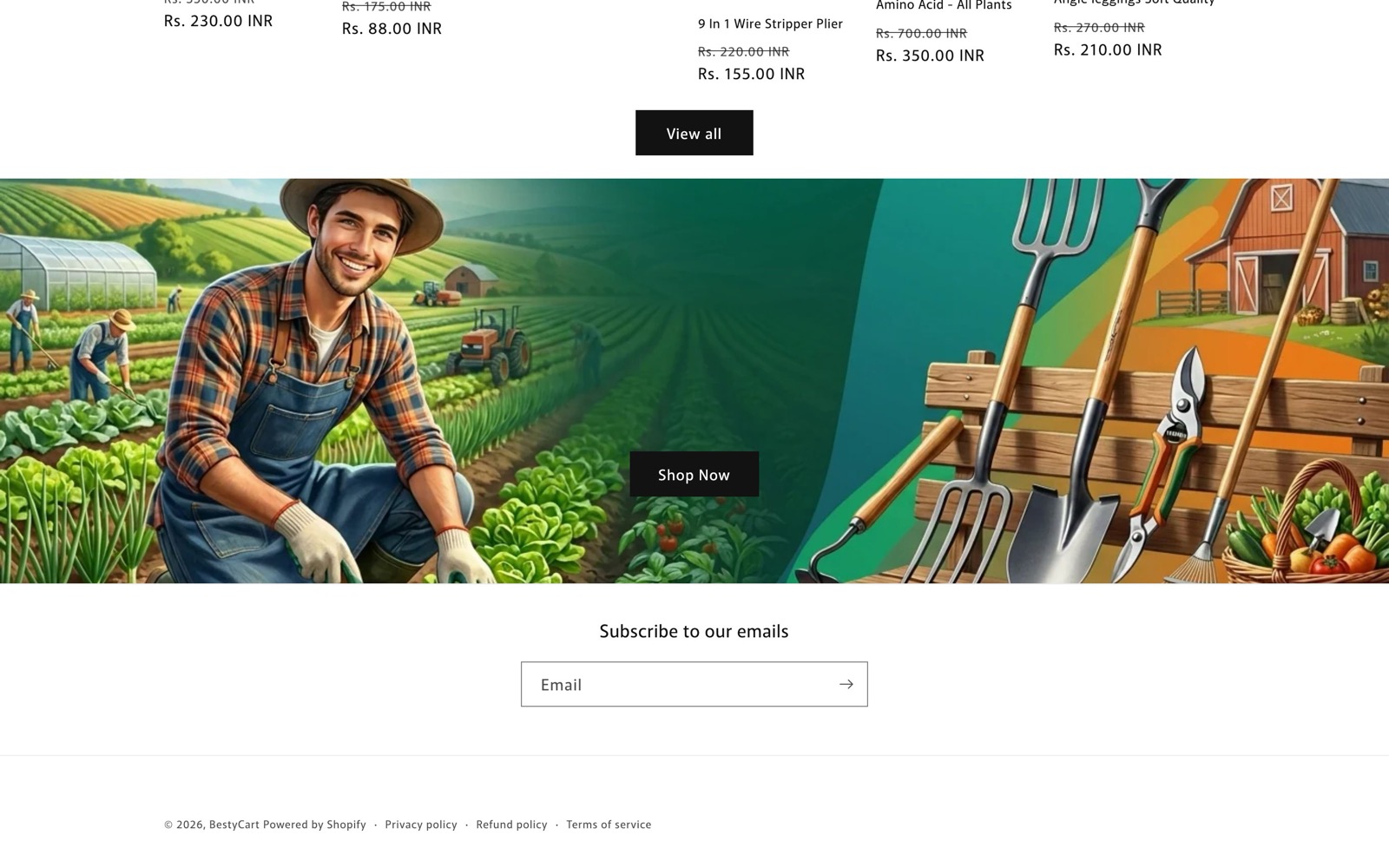 Collections & Footer