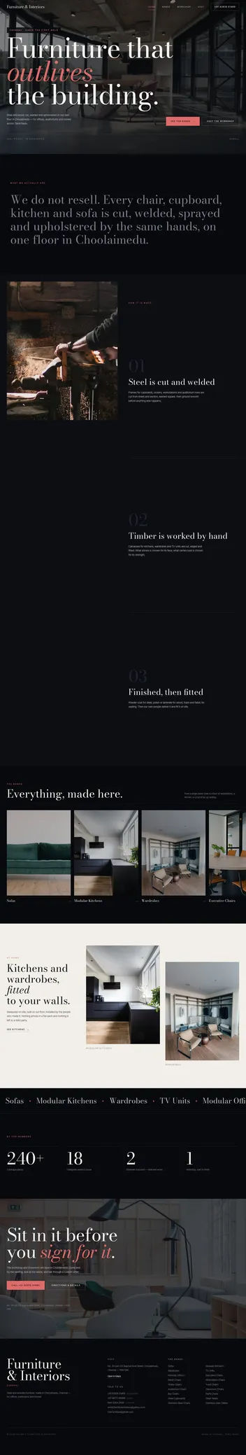 Full homepage — the cinematic scroll-driven page