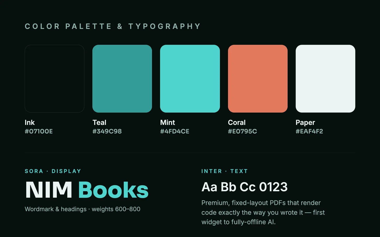 Color Palette & Typography