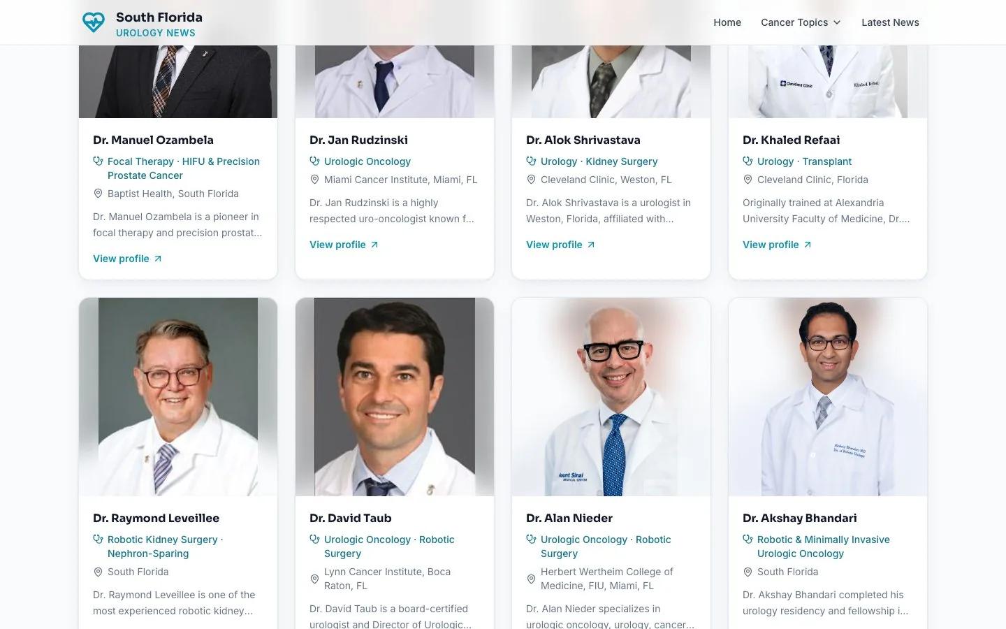 Specialist directory