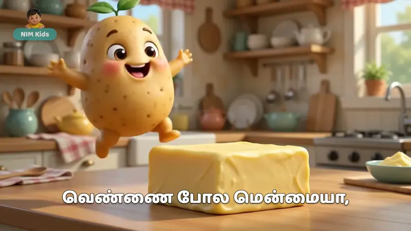 Title frame of the NIM Kids film — an original Tamil song animated end to end, published on our YouTube channel